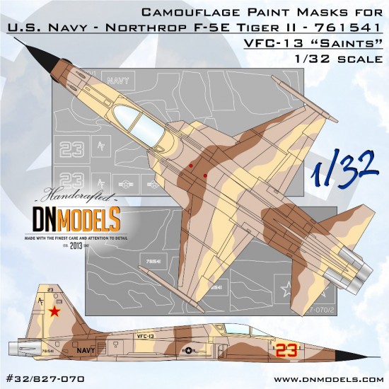 1/32 F-5E VFC-13 'Saints' Aggressor US NAVY Camouflage Paint Masks