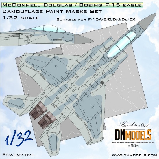 1/32 F-15 Eagle Camouflage Paint Masks Set
