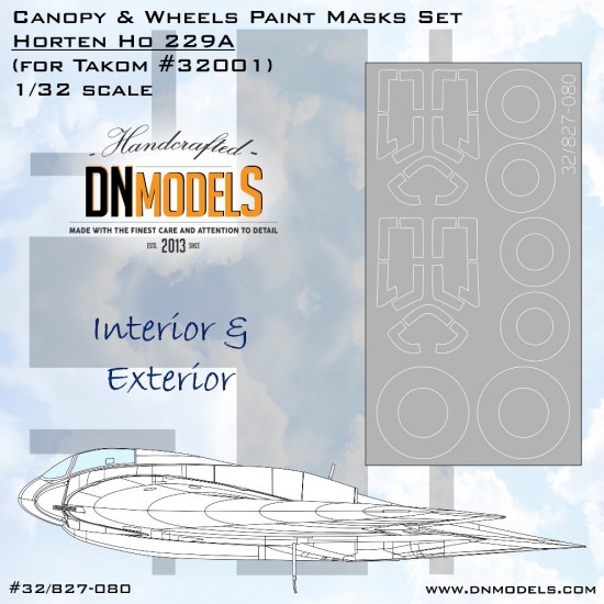1/32 229A Canopy and Wheels Paint Masks Set for Takom #32001