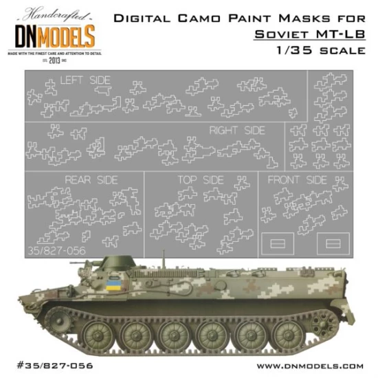1/35 Ukraine MT-LB Digital Camouflage Paint Masks