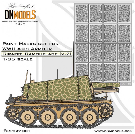 1/35 WWII Axis Giraffe Camouflage Paint Masking ver.2
