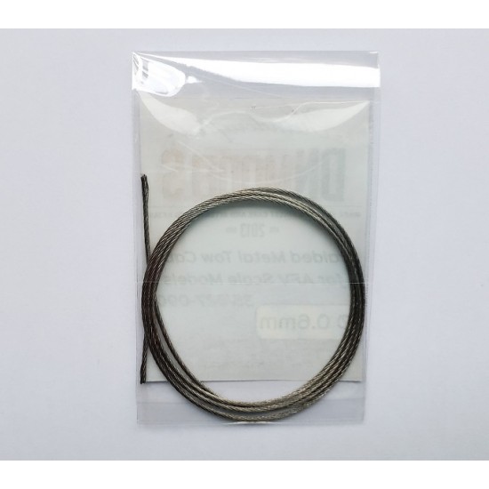 1/48 Braided Metal Tow Cable (Length: 50cm Approximate diameter: 0.6 mm)