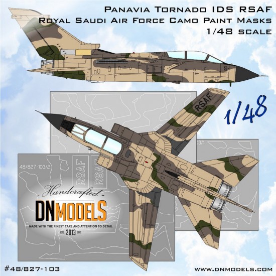 1/48 Panavia Tornado IDS RSAF Royal Saudi AF Camo Paint Masking for Revell kits