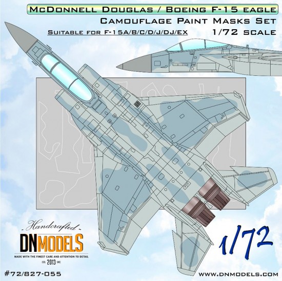 1/72 F-15 Eagle Camouflage Paint Masks Set