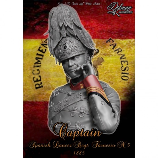 1/10 "Captain" Spanish Lancer Reg Farnesio 1885 Bust