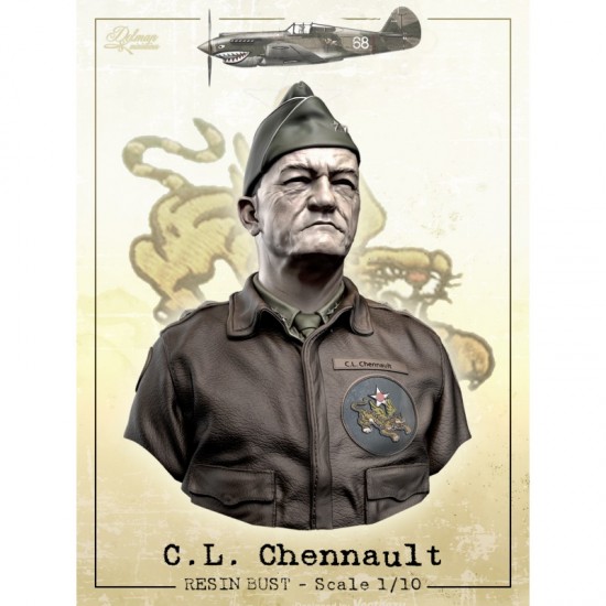 1/10 C.L.Chennault Bust