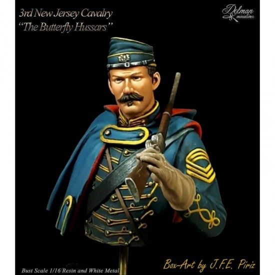 1/16 3rd NJ Cavalry "The Butterfly Hussars" Bust