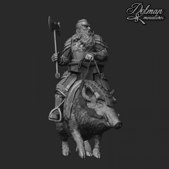 54mm Scale The Chief on boar,54mm