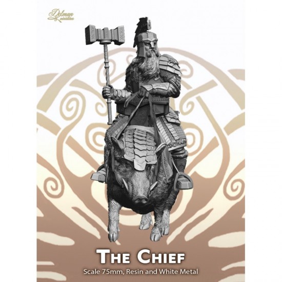 75mm Scale The Chief on Boar with Helmet 
