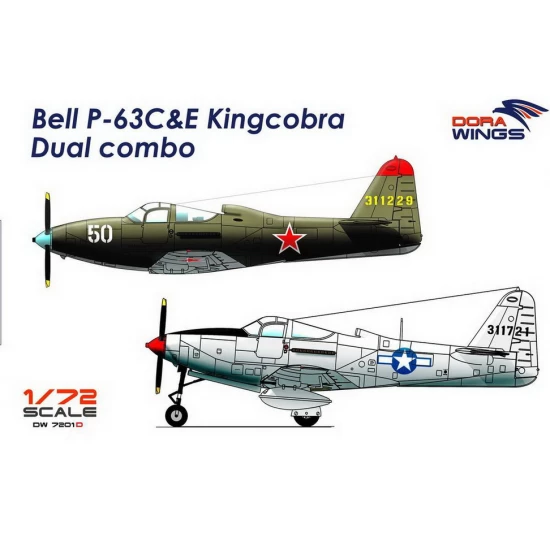 1/72 Bell P-63C&E Kingcobra Dual combo (2 in 1)