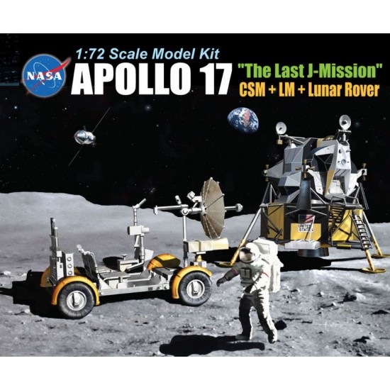 1/72 Apollo 17 "The Last J-Mission" CSM + LM + Lunar Rover