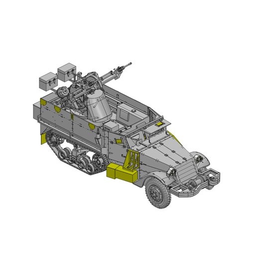 1/35 IDF M3 Halftrack w/TCM-20 Anti-Aircraft Gun