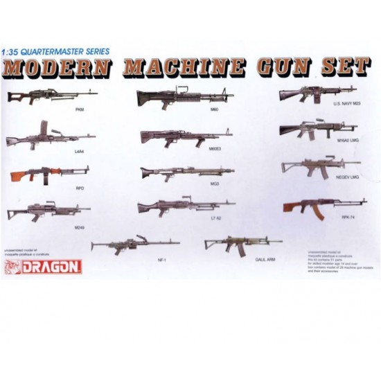 1/35 Modern Machine Gun Set