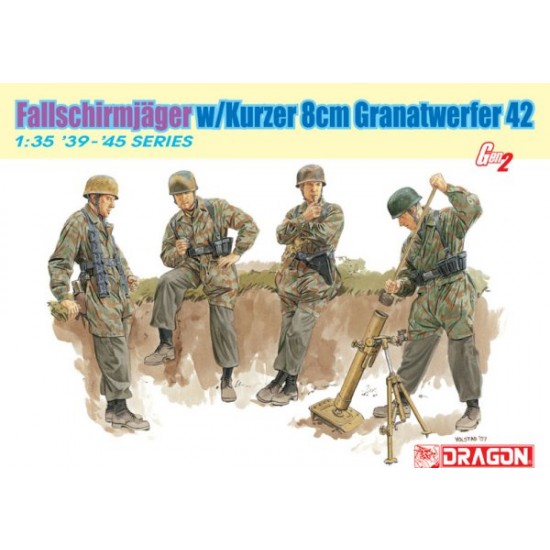 1/35 Fallschirmjager 8cm Gr.W.42 Mortar Team