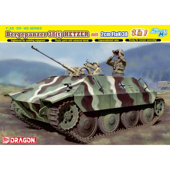 1/35 Bergepanzer 38(t) Hetzer mit 2cm FlaK 38 (2 in 1)
