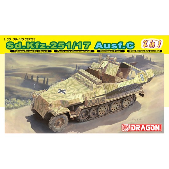 1/35 WWII SdKfz.251/17 Ausf.C / Command Version [2in1]