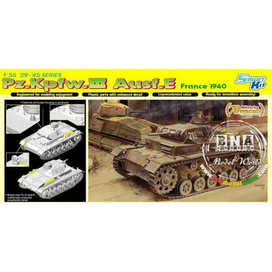 1/35 German Panzer III Ausf.E, France 1940 Smart Kit