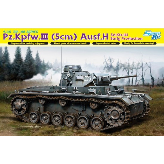 1/35 WWII PzKpfw.III (5cm) Ausf.H SdKfz.141 Early Production