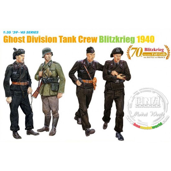 1/35 Ghost Division Tank Crew Blitzkrieg 1940 (4 Figures Set)