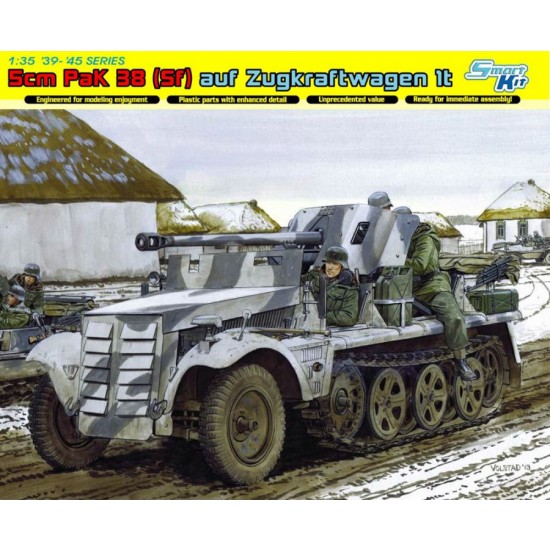 1/35 WWII 5cm PaK38 (Sf) auf Zugkraftwagen 1t
