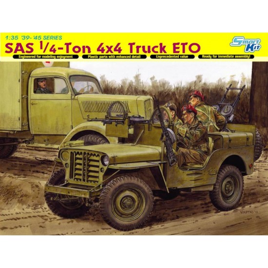 1/35 WWII SAS Raider 1/4-Ton 4X4 Truck ETO 1944