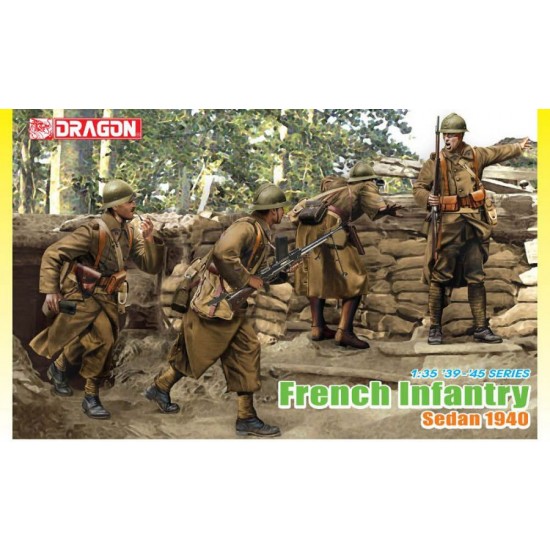 1/35 WWII French Infantry Sedan 1940 (4 Figures)