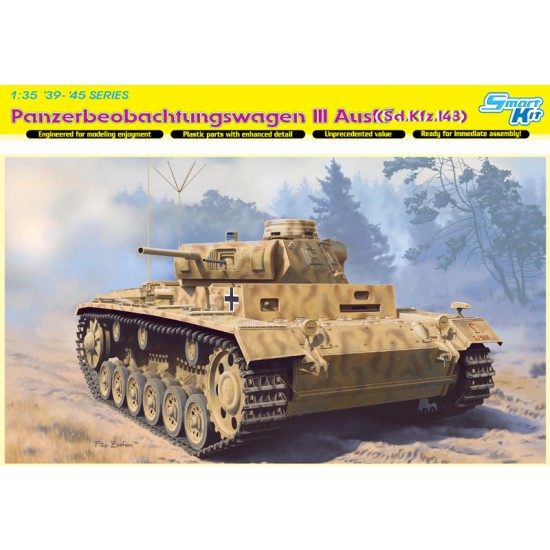1/35 WWII Pz. Beob. Wg.III (Panzerbeobachtungswagen III) Ausf.F (SdKfz.143)