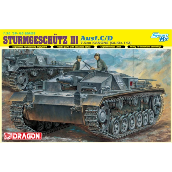 1/35 Sturmgeschutz III Ausf.C/D 7.5cm Kanone (Sd.Kfz.142) [Smart Kit]