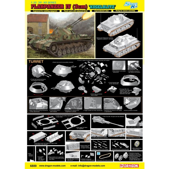 1/35 Flakpanzer IV (3cm) "Kugelblitz" (Smart Kit)