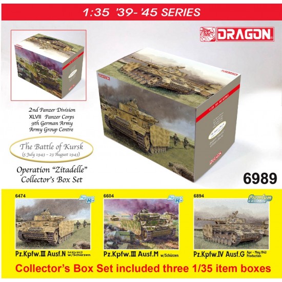 1/35 Panzer Tank Collection Box 'The Battle of Kursk' (3 kits)
