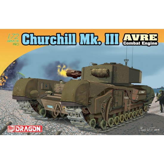 1/72 Churchill Mk.III AVRE Combat Engine