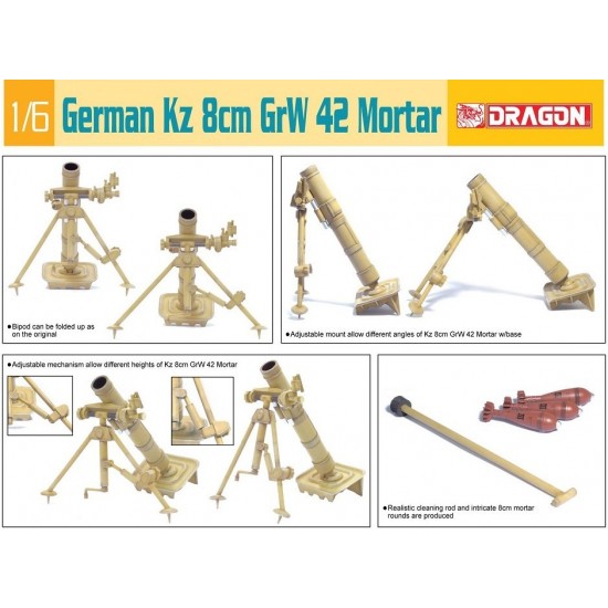 1/6 German Kz 8cm GrW 42 Mortar