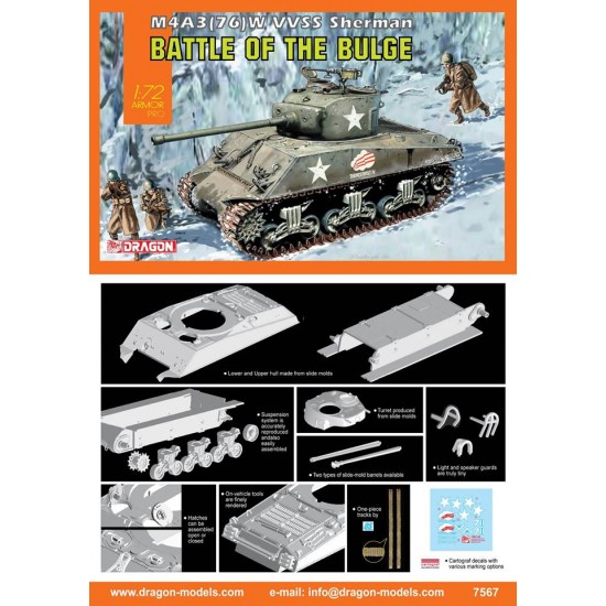 1/72 M4A3(76)W VVSS Sherman (Battle Of The Bulge)