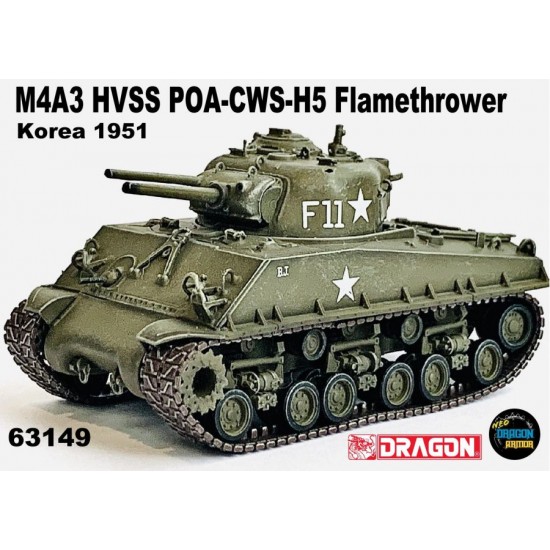 1/72 F11 M4A3 HVSS POA-CWS-H5 Flamethrower Korea 1951