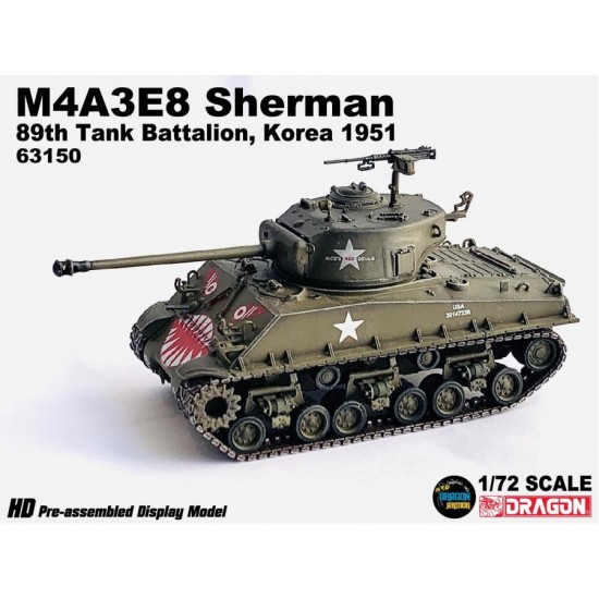 1/72 M4A3E8 Sherman 89th Tank Battalion, Korea 1951