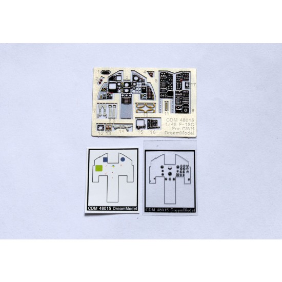 1/48 McDonnell Douglas F-15C Eagle Cockpit Detail Set for Great Wall Hobby kits