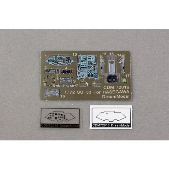 1/72 Sukhoi SU-33 Cockpit Detail Set for Hasegawa kits