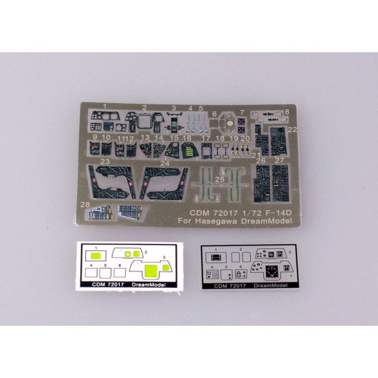 1/72 Grumman F-14D Tomcat Cockpit Detail Set for Hasegawa kits