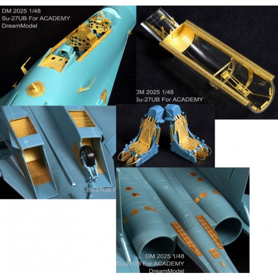 1/48 Sukhoi Su-27UB Detail Set for Academy kits