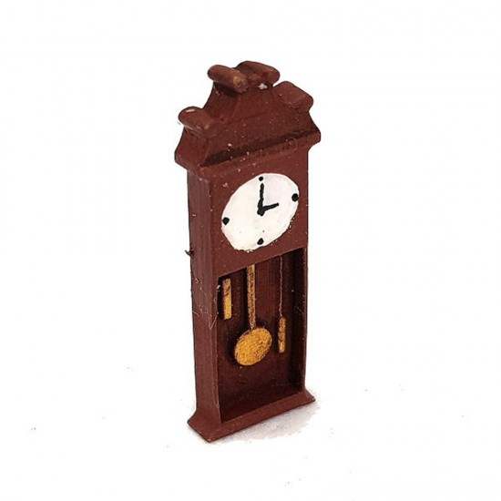 1/72 Miniature Furniture - Wooden Grandfather Clock
