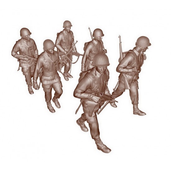 1/35 US Paratroopers Marching (6 figures)