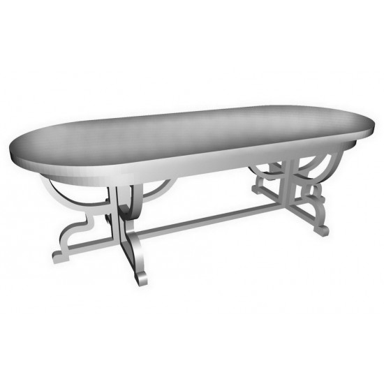 1/35 Miniature Furniture - Classic Oval Table