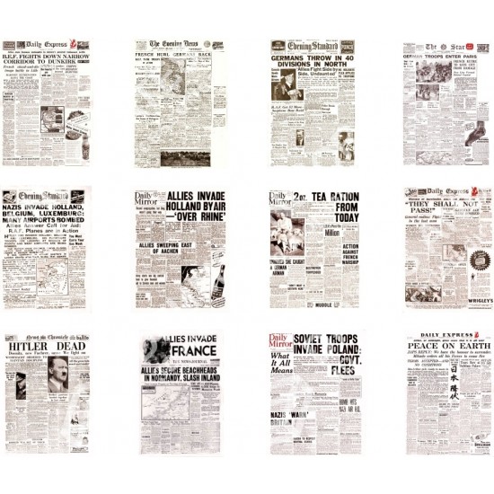 1/35 WWII British Newspapers