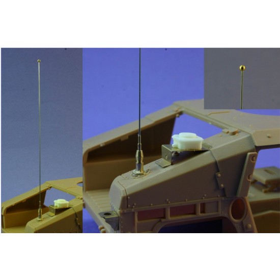 1/35 US AFV Metal Antenna & Mount set