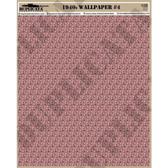 1/35 Furnishing - 1940s Wallpaper #4