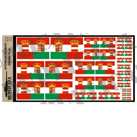 Multiple Scale Flag of Austro-Hungarian Empire