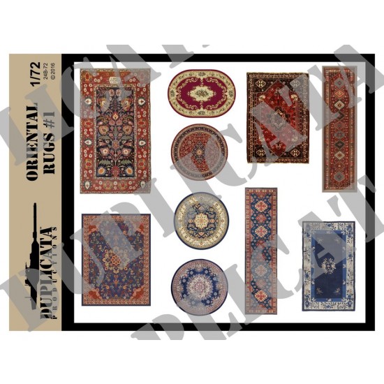 1/72 Furnishing - Oriental Rugs #1