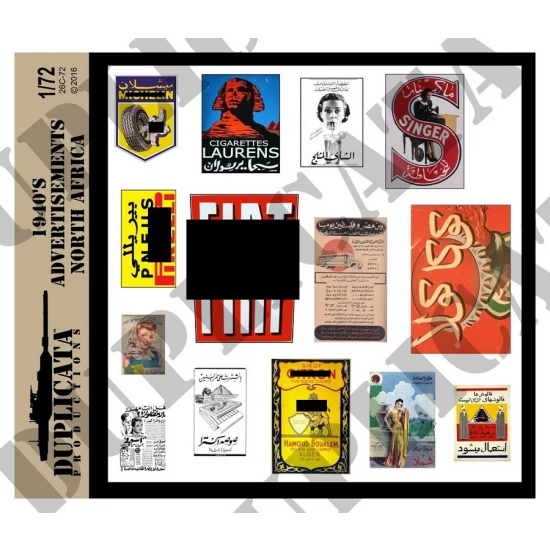 1/72 WWII North African Advertisements