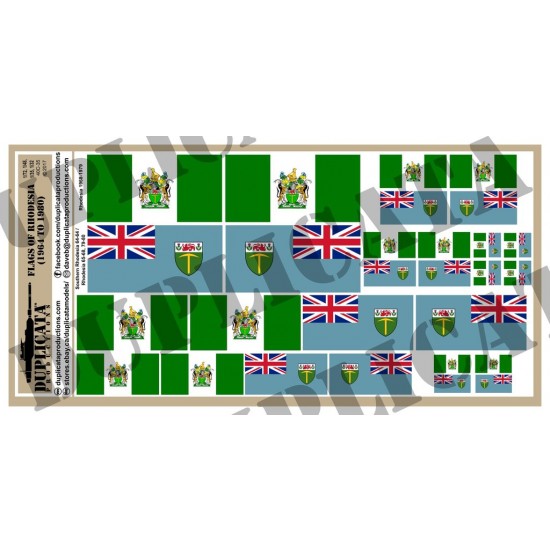 Multiple Scale Flag of Rhodesia