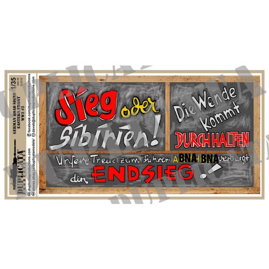 1/35 German Signs - Eastern Front #2